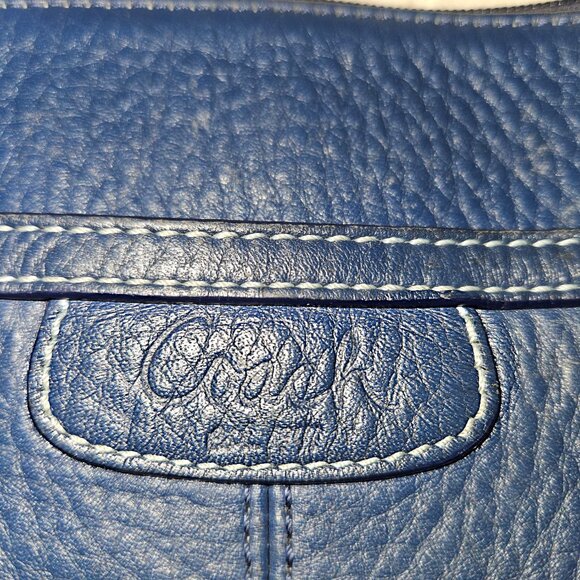 COACH 42206 Penelope Navy Pebbled Leather Crossbody - Picture 10 of 10